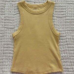 Old Navy Sleeveless Rib Tank Top - Yellow